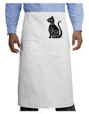 Every Day Is Caturday Cat Silhouette Adult Bistro Apron by TooLoud-Bistro Apron-TooLoud-White-One-Size-Adult-Davson Sales