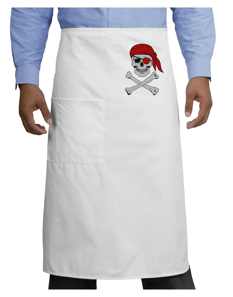 Pirate Skull Adult Bistro Apron-Bistro Apron-TooLoud-White-One-Size-Adult-Davson Sales