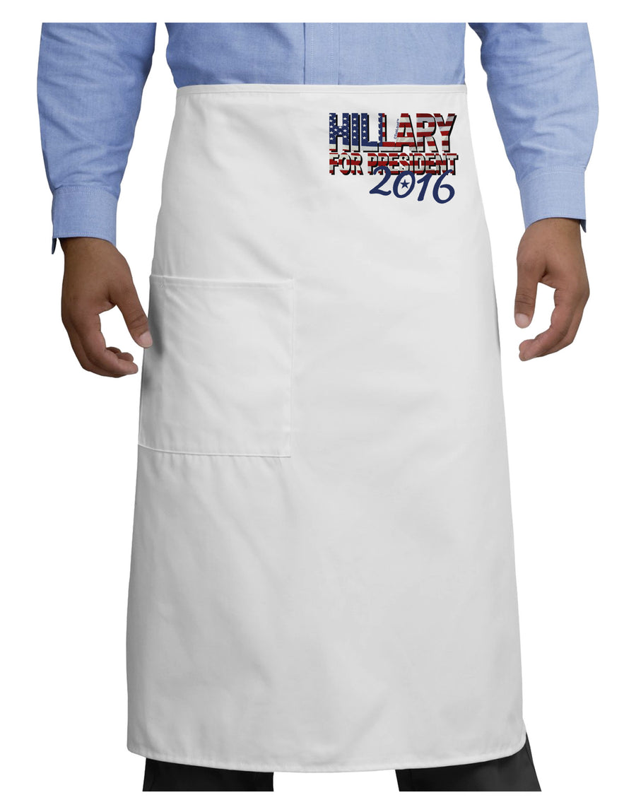 Hillary for President Flag Adult Bistro Apron-Bistro Apron-TooLoud-White-One-Size-Adult-Davson Sales