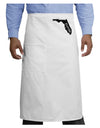 Florida - United States Shape Adult Bistro Apron by TooLoud-Bistro Apron-TooLoud-White-One-Size-Adult-Davson Sales