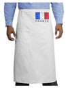 French Flag - France Text Distressed Adult Bistro Apron by TooLoud