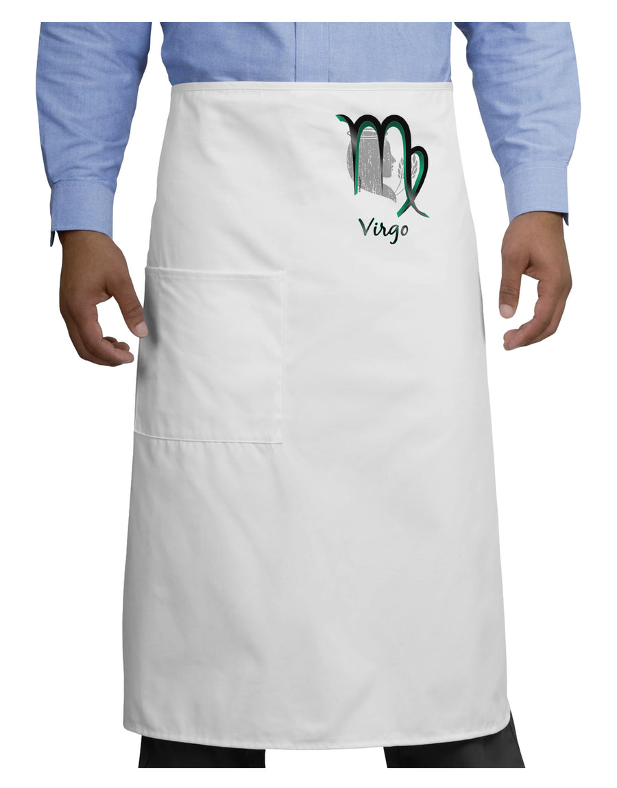 Virgo Symbol Adult Bistro Apron-Bistro Apron-TooLoud-White-One-Size-Adult-Davson Sales