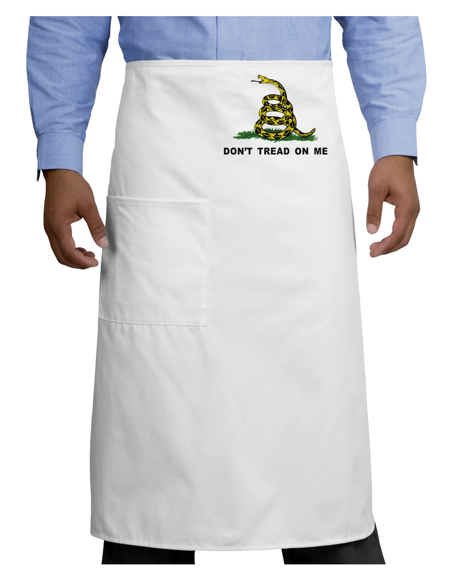 Don't Tread On Me Gadsden Flag Rattlesnake Adult Bistro Apron-Bistro Apron-TooLoud-White-One-Size-Adult-Davson Sales