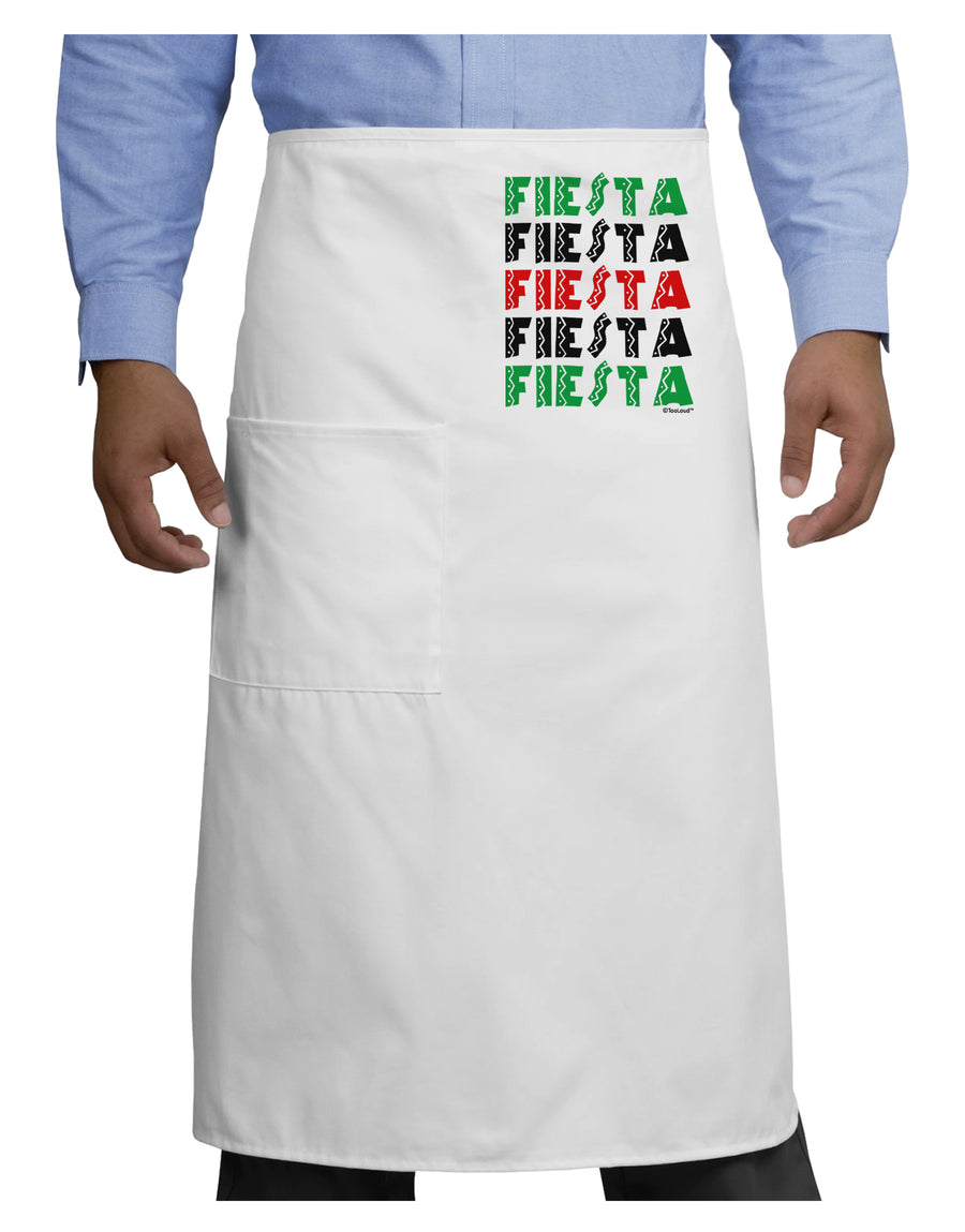 Cinco Fiestas Adult Bistro Apron by TooLoud-Bistro Apron-TooLoud-White-One-Size-Adult-Davson Sales