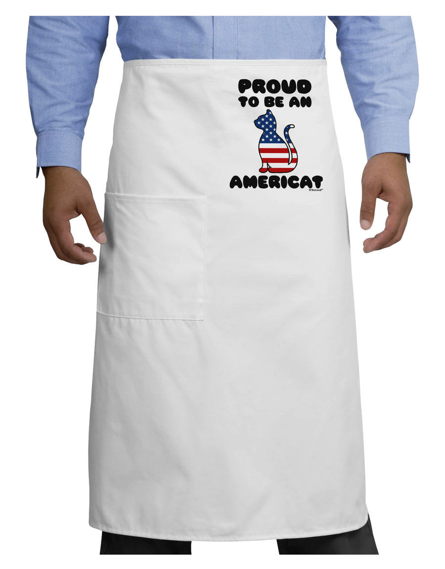 Proud to Be an Americat Adult Bistro Apron by TooLoud-Bistro Apron-TooLoud-White-One-Size-Adult-Davson Sales