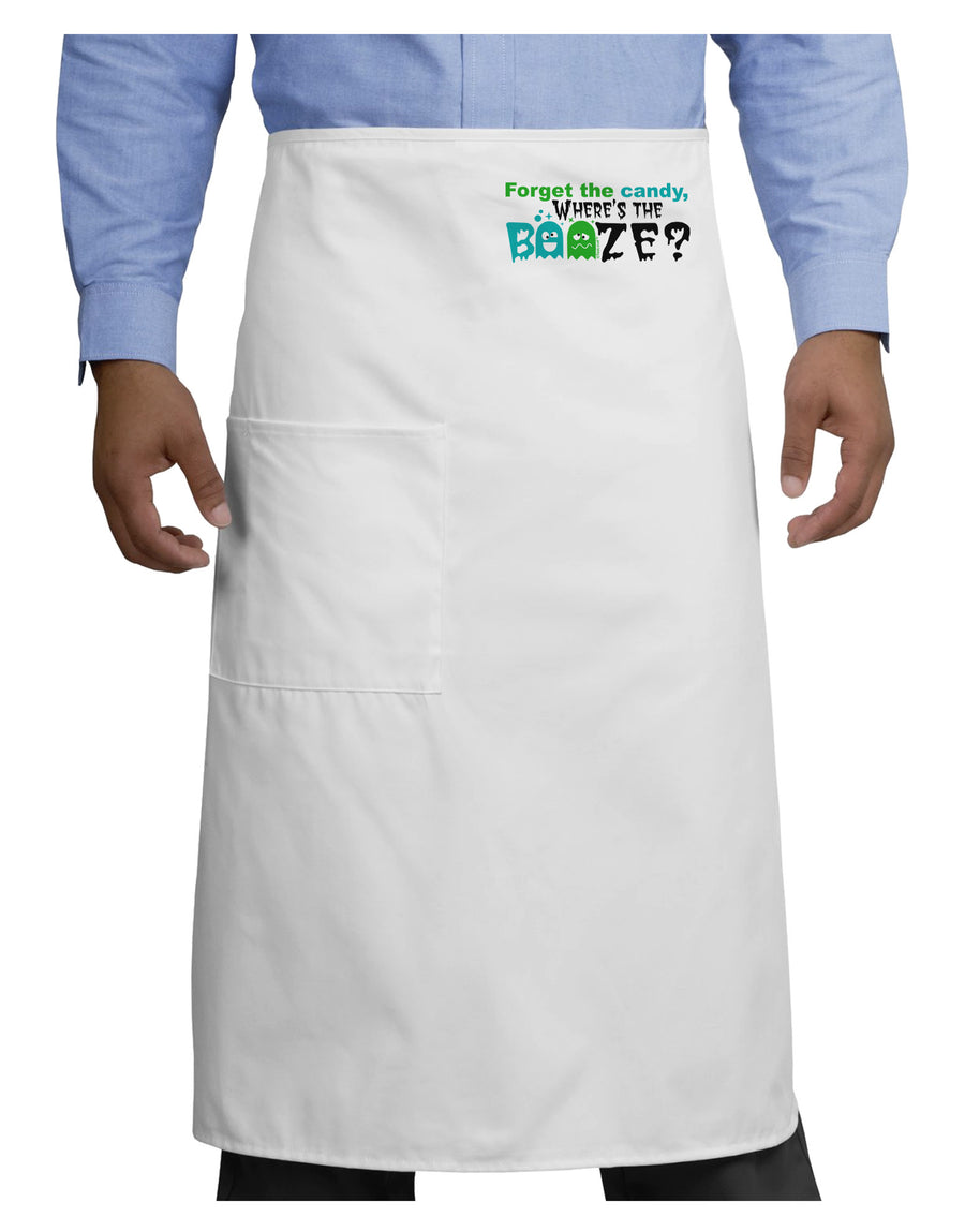 Where's The Booze Adult Bistro Apron-Bistro Apron-TooLoud-White-One-Size-Adult-Davson Sales