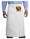 Nautilus Fossil Watercolor Text Adult Bistro Apron-Bistro Apron-TooLoud-White-One-Size-Adult-Davson Sales