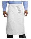 USA Text Adult Bistro Apron-Bistro Apron-TooLoud-White-One-Size-Adult-Davson Sales