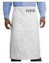 Planet Pluto Text Only Adult Bistro Apron-Bistro Apron-TooLoud-White-One-Size-Adult-Davson Sales