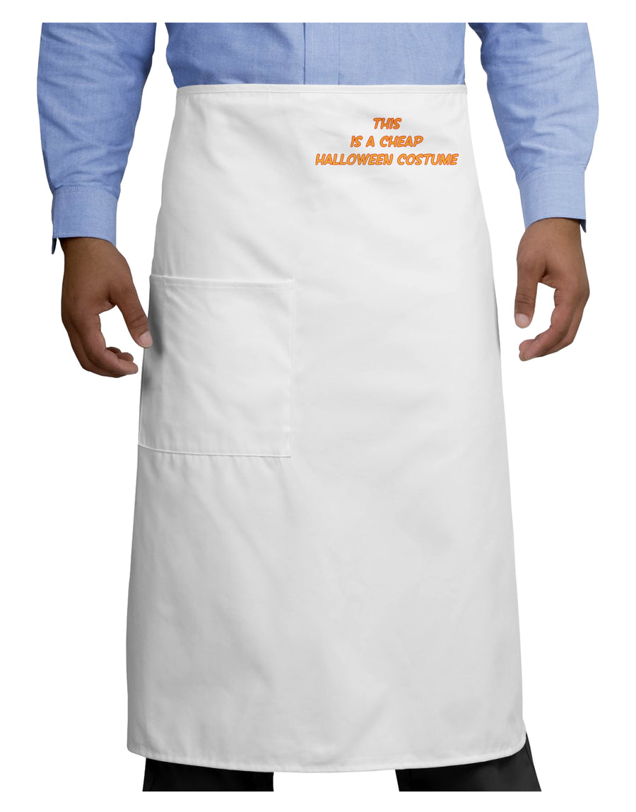 This is a Cheap Costume Adult Bistro Apron-Bistro Apron-TooLoud-White-One-Size-Adult-Davson Sales