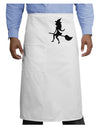 Cute Witch on Broom Silhouette Halloween Adult Bistro Apron-Bistro Apron-TooLoud-White-One-Size-Adult-Davson Sales