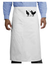 Three French Hens Adult Bistro Apron-Bistro Apron-TooLoud-White-One-Size-Adult-Davson Sales