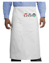 Christmas Penguins See No Evil Hear No Evil Speak No Evil Adult Bistro Apron-Bistro Apron-TooLoud-White-One-Size-Adult-Davson Sales