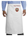 Happy Wholidays Winter Owl With Earmuffs Adult Bistro Apron-Bistro Apron-TooLoud-White-One-Size-Adult-Davson Sales