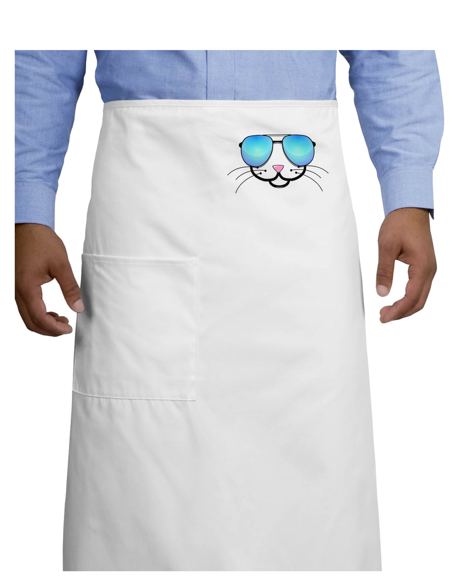 Kyu-T Face - Kattia Cool Sunglasses Adult Bistro Apron-Bistro Apron-TooLoud-White-One-Size-Adult-Davson Sales