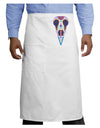 Colorful Mystic Bird Skull Calavera Day of the Dead Adult Bistro Apron-Bistro Apron-TooLoud-White-One-Size-Adult-Davson Sales