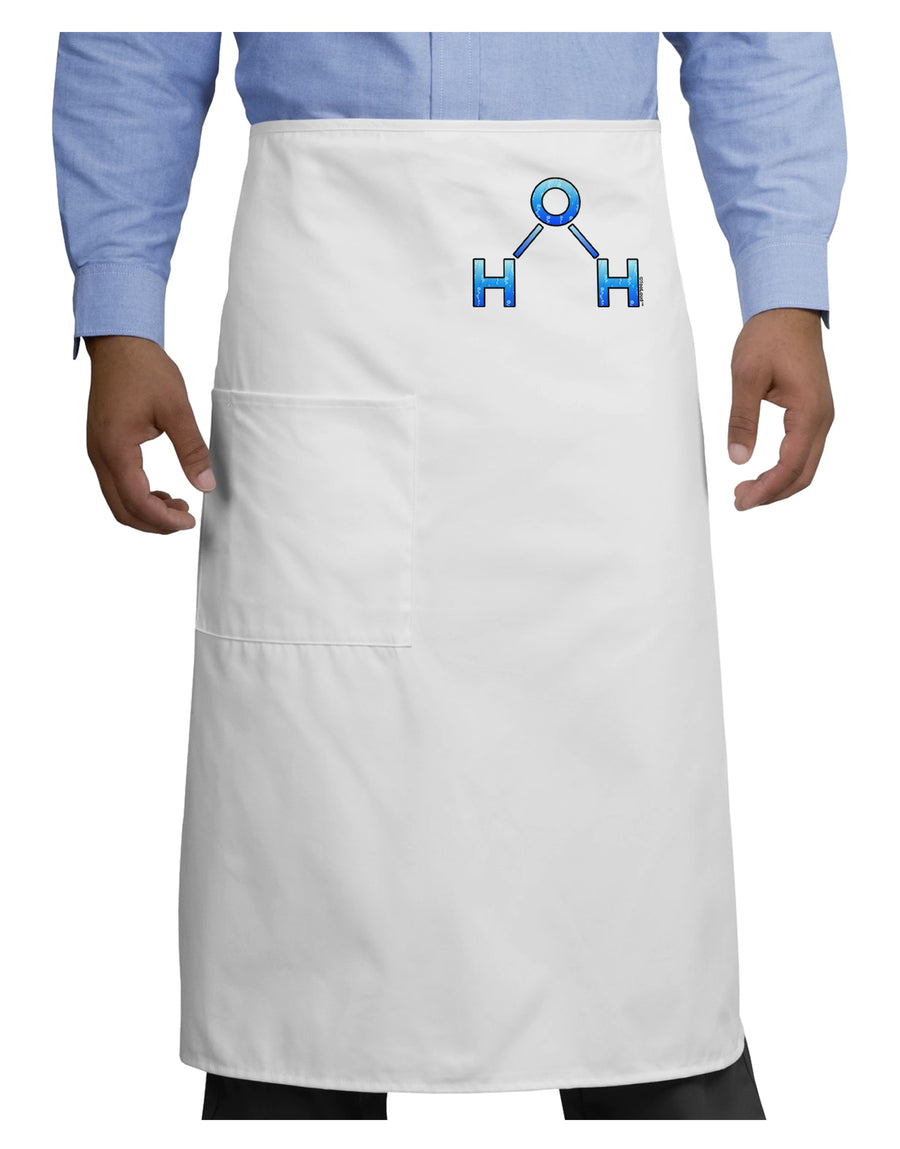 Water Molecule Adult Bistro Apron by TooLoud-Bistro Apron-TooLoud-White-One-Size-Adult-Davson Sales