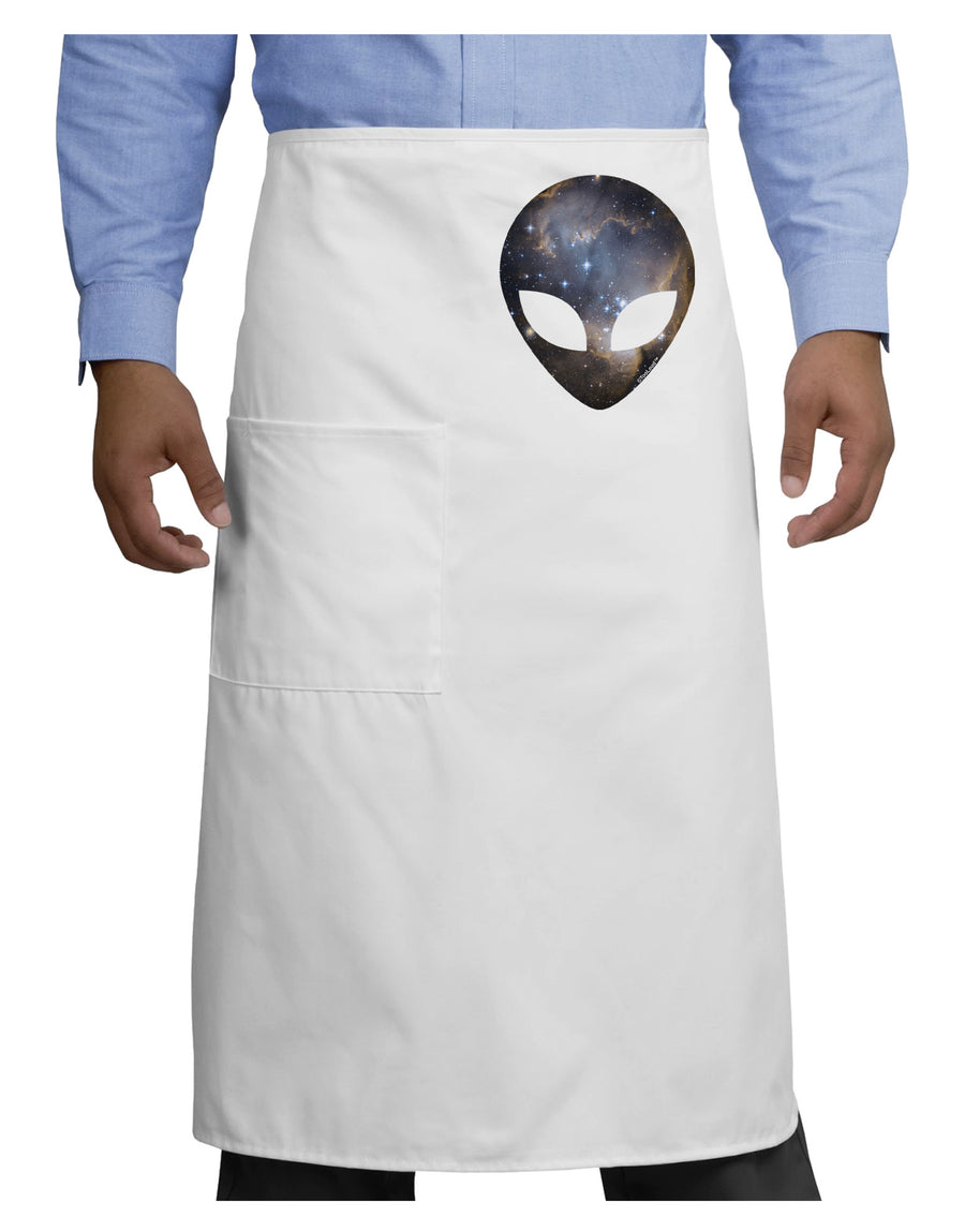 Extraterrestrial Face - Space #1 Adult Bistro Apron by TooLoud-Bistro Apron-TooLoud-White-One-Size-Adult-Davson Sales