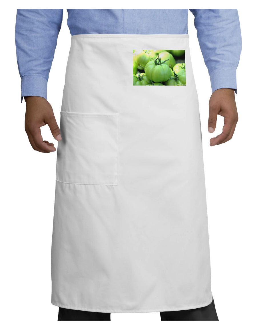 Buy Local - Green Tomatoes Adult Bistro Apron-Bistro Apron-TooLoud-White-One-Size-Adult-Davson Sales