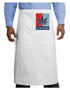 Yes We Cannabis - Marijuana Leaf Adult Bistro Apron-Bistro Apron-TooLoud-White-One-Size-Adult-Davson Sales