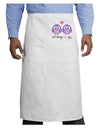 Owl Always Love You - Purple Owls Adult Bistro Apron by TooLoud
