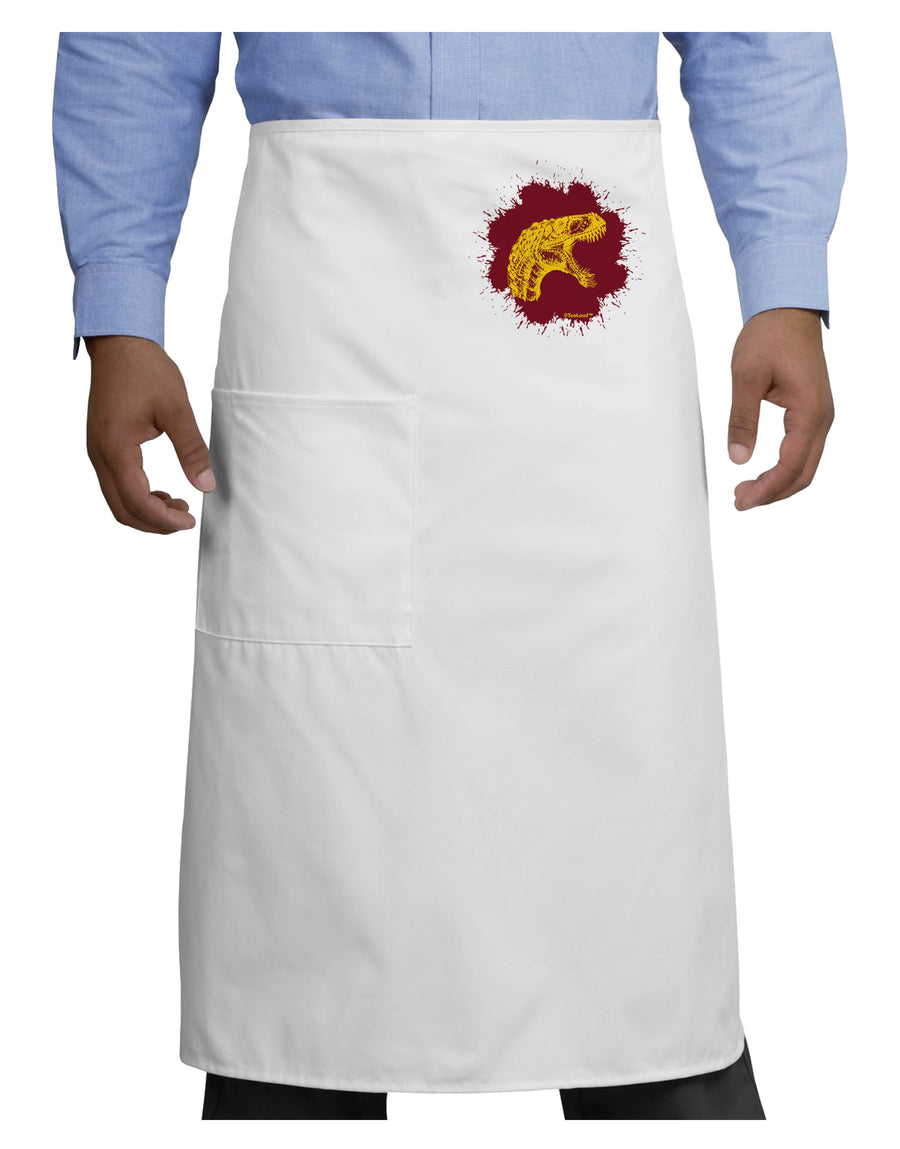 Jurassic Dinosaur Face Blood Splatter Adult Bistro Apron by TooLoud-Bistro Apron-TooLoud-White-One-Size-Adult-Davson Sales