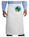 Palm Trees Silhouette - Beach Sunset Design Adult Bistro Apron-Bistro Apron-TooLoud-White-One-Size-Adult-Davson Sales