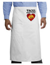 Tacos before Vatos Adult Bistro Apron-Bistro Apron-TooLoud-White-One-Size-Adult-Davson Sales