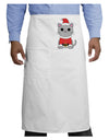 Mr. Whiskerton Santa Suit - Christmas Adult Bistro Apron by TooLoud-Bistro Apron-TooLoud-White-One-Size-Adult-Davson Sales