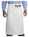 Scary Boo Text Adult Bistro Apron-Bistro Apron-TooLoud-White-One-Size-Adult-Davson Sales