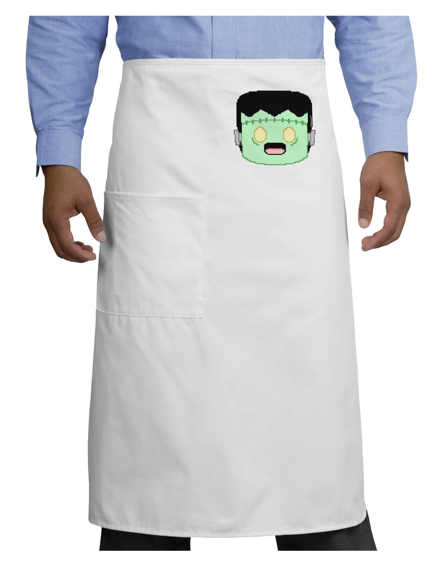 Cute Pixel Monster Adult Bistro Apron-Bistro Apron-TooLoud-White-One-Size-Adult-Davson Sales