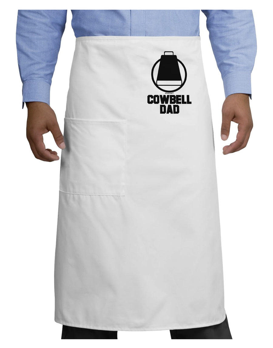 Cowbell Dad Adult Bistro Apron by TooLoud-Bistro Apron-TooLoud-White-One-Size-Adult-Davson Sales