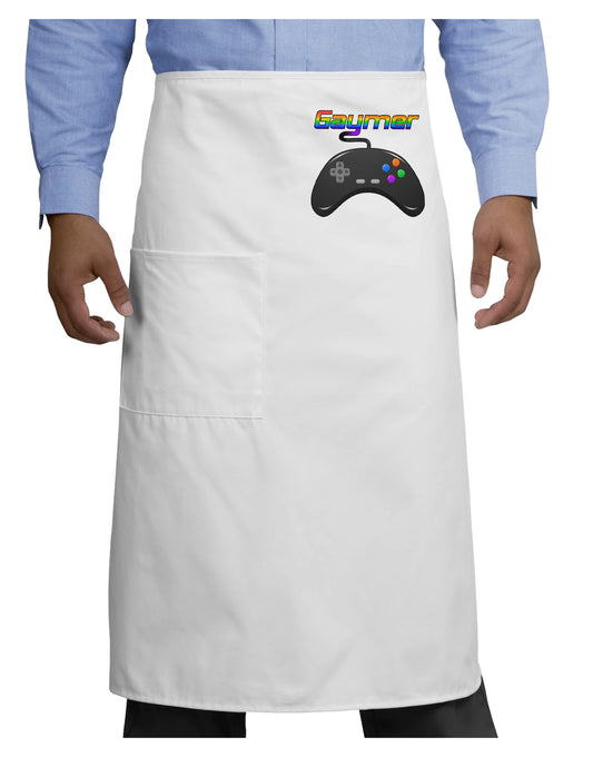 Gaymer Color Adult Bistro Apron-Bistro Apron-TooLoud-White-One-Size-Adult-Davson Sales