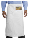 Happiness Is Not A Goal Adult Bistro Apron by TooLoud-Bistro Apron-TooLoud-White-One-Size-Adult-Davson Sales