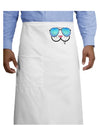Kyu-T Face - Snaggle Cool Sunglasses Adult Bistro Apron-Bistro Apron-TooLoud-White-One-Size-Adult-Davson Sales