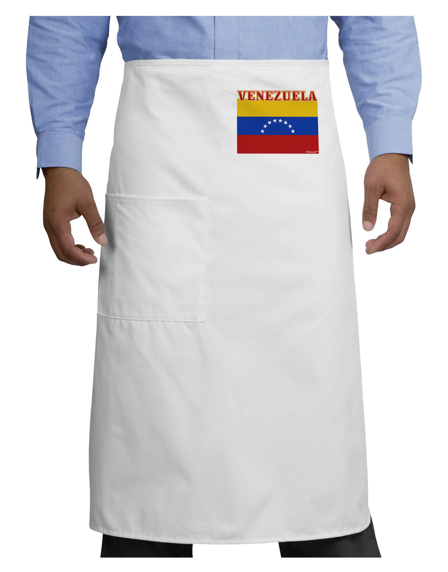 Venezuela Flag Adult Bistro Apron-Bistro Apron-TooLoud-White-One-Size-Adult-Davson Sales