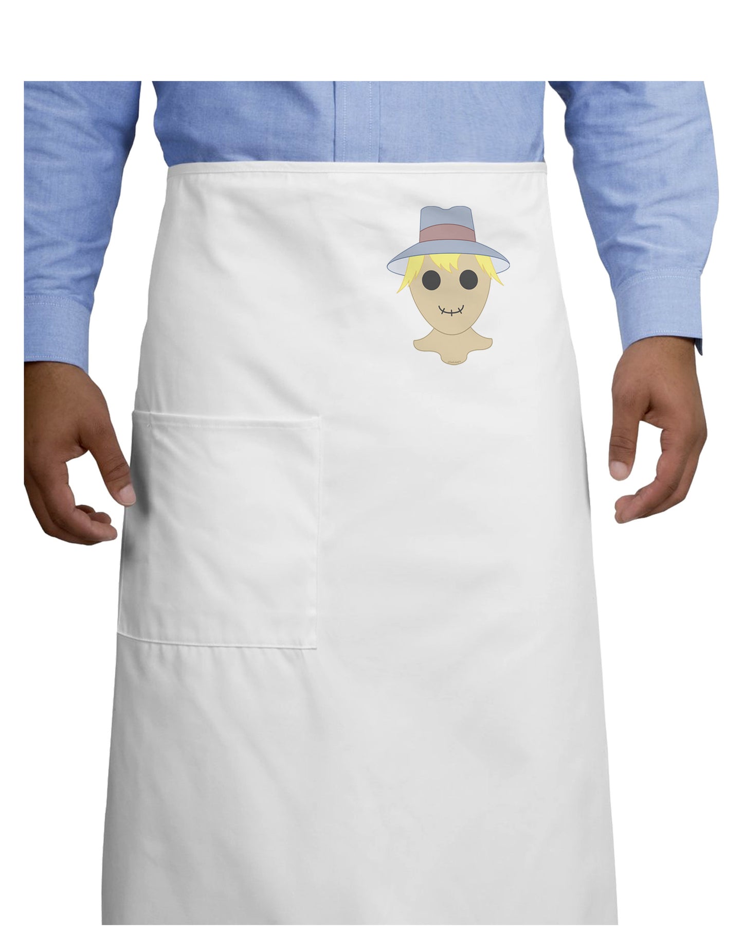 Lil Scarecrow Adult Bistro Apron-Bistro Apron-TooLoud-White-One-Size-Adult-Davson Sales
