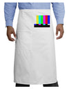 Color Bars Test Signal Adult Bistro Apron-Bistro Apron-TooLoud-White-One-Size-Adult-Davson Sales