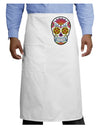 Version 1 Colorful Day of the Dead Calavera Adult Bistro Apron-Bistro Apron-TooLoud-White-One-Size-Adult-Davson Sales