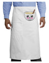 Cute Egg Nog Design - Adult Bistro Apron by TooLoud-Bistro Apron-TooLoud-White-One-Size-Adult-Davson Sales