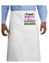 Proud Girlfriend of an American Soldier Adult Bistro Apron-Bistro Apron-TooLoud-White-One-Size-Adult-Davson Sales