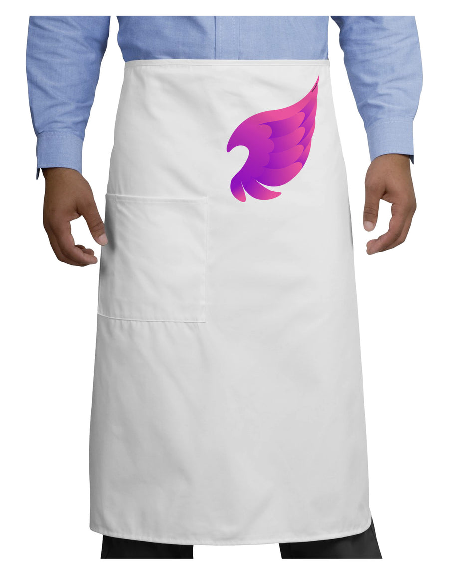 Cute Single Angel Wing Adult Bistro Apron-Bistro Apron-TooLoud-White-One-Size-Adult-Davson Sales