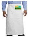 Mountain Sunset Watercolor Adult Bistro Apron-Bistro Apron-TooLoud-White-One-Size-Adult-Davson Sales