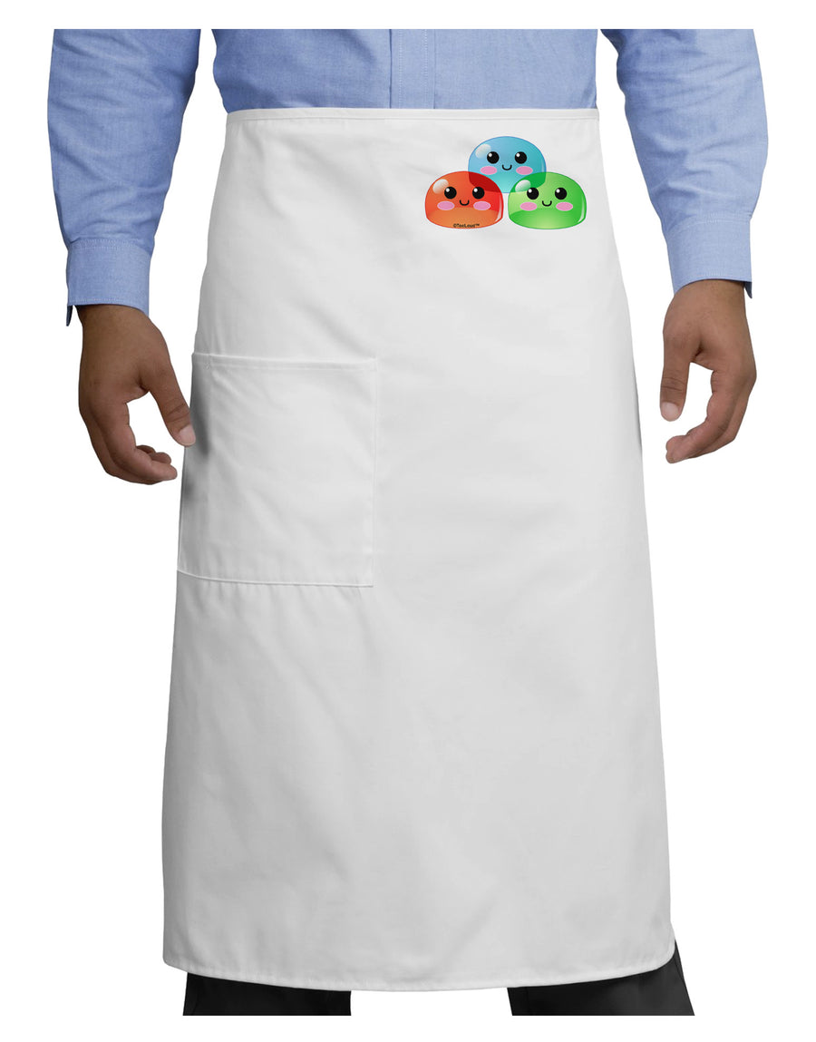 Cute RPG Slime - Trio Adult Bistro Apron by TooLoud-Bistro Apron-TooLoud-White-One-Size-Adult-Davson Sales