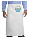 Cute Cupcake with Sprinkles - Heart Eyes Adult Bistro Apron by TooLoud-Bistro Apron-TooLoud-White-One-Size-Adult-Davson Sales