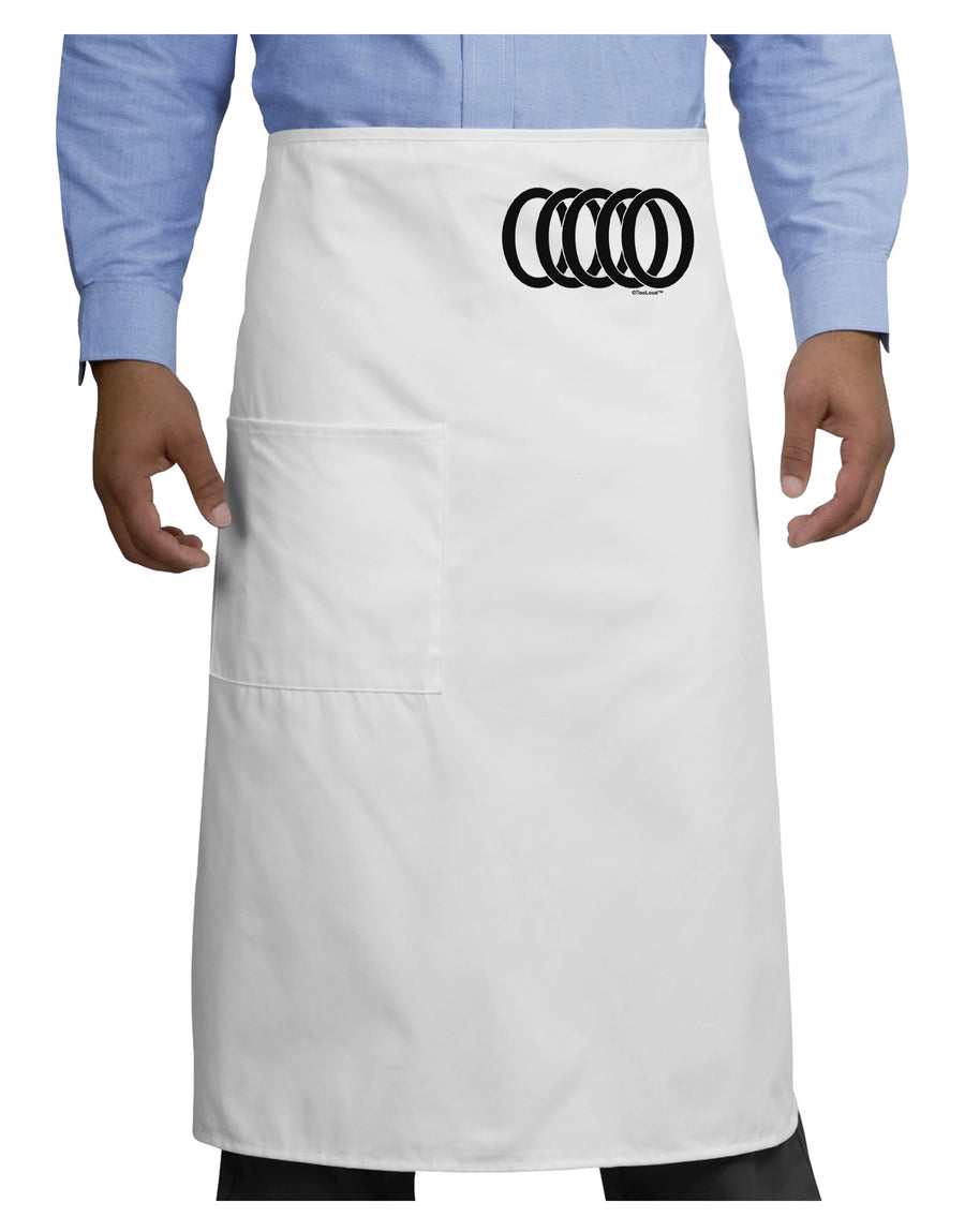 Five Golden Rings Adult Bistro Apron-Bistro Apron-TooLoud-White-One-Size-Adult-Davson Sales