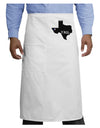 Texas State Y'all Design with Flag Heart Adult Bistro Apron by TooLoud-Bistro Apron-TooLoud-White-One-Size-Adult-Davson Sales