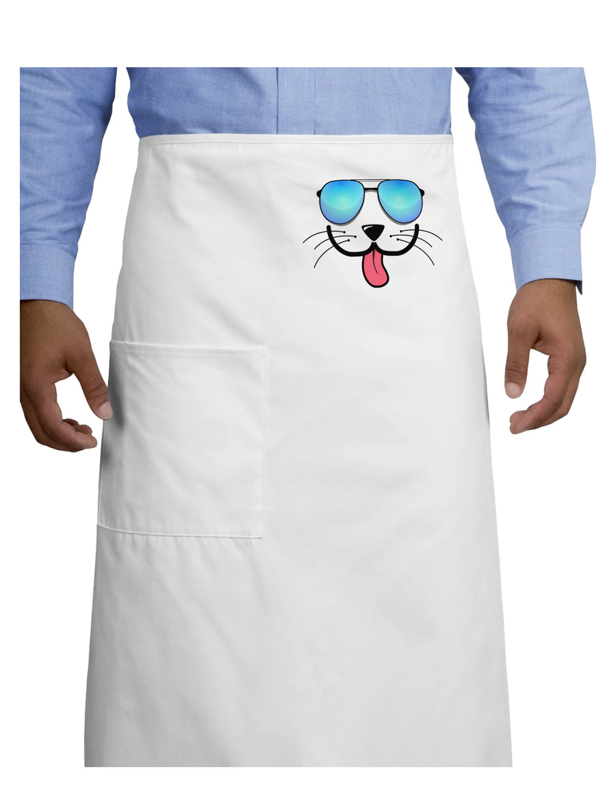 Kyu-T Face - Puppino Cool Sunglasses Adult Bistro Apron-Bistro Apron-TooLoud-White-One-Size-Adult-Davson Sales