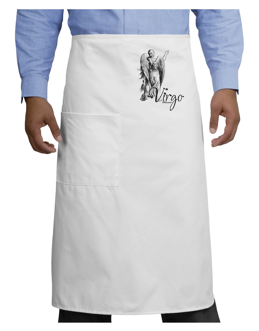 Virgo Illustration Adult Bistro Apron-Bistro Apron-TooLoud-White-One-Size-Adult-Davson Sales