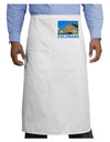 Colorado Snowy Mountains Text Adult Bistro Apron-Bistro Apron-TooLoud-White-One-Size-Adult-Davson Sales